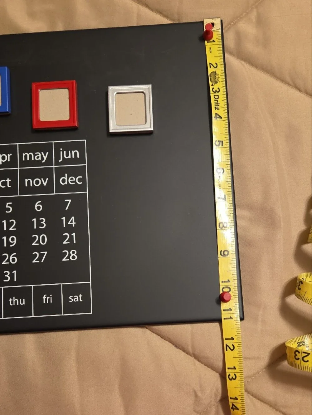 Magnetic Perpetual Calendar Board - Black